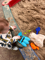 331934, Детский игровой набор Happy Baby Archiosaur, для игр на песке, голова динозавра, совок, грабли #3, Карина Н.