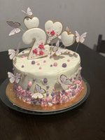 Набор для украшения торта "Бабочки" 11 шт., цвет фиолетовый #4, Любовь Г.