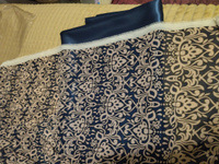 Отрез ткани для шитья Атлас (темно-синий) 1,5 х 1,0 м. #90, Марианна К.