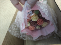 Цветы из шоколада, 9 мини роз с декором. #26, Эльвира Ж.