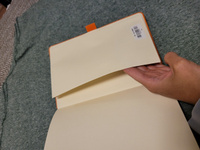 Блокнот для записей А5 на резинке Bruno Visconti CITY оранжевый в линейку / кожаный ежедневник недатированный / записная книжка #4, Дарья Г.