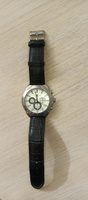 Ремешок для часов NAGATA кожаный 22 мм, черный, под рептилию #81, Александр П.
