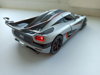 Металлические машинки Кёнигсегг Уан 1/24 Koenigsegg One серый #5, Валерий