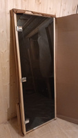 Дверь для бани "Графит матовый". 1900х700 мм по коробке. Левая (петли слева) #7, Ольга К.