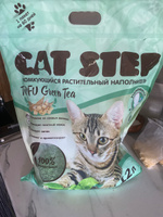 Cat Step Наполнитель Растительный, Соевый Комкующийся Зеленый чай 5400г. #32, Татьяна Л.