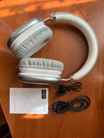 hoco Большие беспроводные наушники с микрофоном W35 MAX new, накладные, спортивные, Bluetooth, белый #5, Иван Ф.