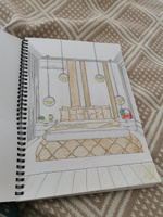 Раскраска скетчбук OUTLINES Interior Designer Vol. 2 Дизайн интерьера 2 (244ID2) #10, Елена В.