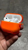 Силиконовый чехол для наушников Apple AirPods pro 2 / противоударный чехол на аирподс про 2 с карабином #30, Никита П.