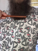 Расческа деревянная брашинг, круглая для укладки волос, бороды и усов, термобрашинг, барбер расческа #2, Антон О.