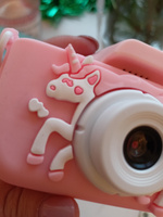 Фотоаппарат детский цифровой для девочки компактная мини фотокамера для детей ударопрочная 1080p Full-HD, Единорог #5, Емельяненко А.