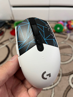 Беспроводная игровая мышь Logitech G G304 Lightspeed,Белая с черным, KDA League of Legends / Лига Легенд #8, Анатолий Б.