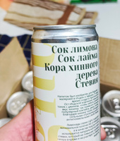 Напиток газированный "Тоник питьевой" со стевией / Lemonardo Tonic Light, алюминиевая банка 330 мл. 12шт #4, Роман К.