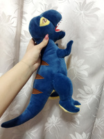 Дракон Тираннозавр Рекс синий 38 см. мягкая игрушка для детей, обнимашка, домашний питомец #54, Ксения Н.