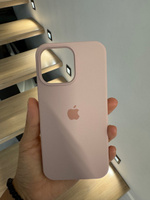 Чехол на iPhone 15 Pro Max силиконовый для Айфон 15 Про Макс с микрофиброй пастельно-розовый #1, Ольга К.