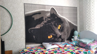 Ковер на стену, ковер-картина (кошка), размер 1.5 х 2.0 м, Витебские ковры #120, Лариса З.