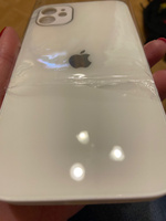 Чехол стеклянный для iPhone 11 с защитой для камеры, белый глянцевый #171, Наталия Р.