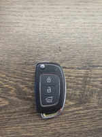Кнопки автомобильного ключа зажигания для Hyundai Solaris Elantra ix35 Santa Fe i40 / Хендай Солярис Элантра Сфнта Фэ - комплект 2 штуки (для 3-x кнопочного ключа) #63, Рафис А.