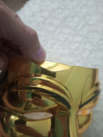 Карнавальная маска анонимуса "Гай Фокс" вендетта, цвет золотой #4, Роман Ц.