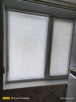 Рулонные шторы ЭКОНОМ для балкона ширина 42 см х 150 см цвет белый ландыш #80, рамис Г.