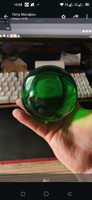 Акриловый шар для контактного жонглирования 100 мм, зелёный #5, Светлана Б.