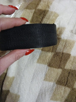 Стропа ременная черная 40мм, намотка 10м, лента для шитья текстильная #81, Татьяна Р.