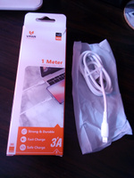 Vipfan Кабель для мобильных устройств USB 2.0 Type-A/Apple Lightning, 1 м, белый #5, Надежда П.