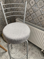 Барный стул со спинкой лофт мягкий, высокий, металлический / барные стулья для кухни #13, Людмила В.