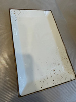 Блюдо фарфоровое сервировочное Magistro "Церера" , прямоугольное размер 27x17,5x2 см, цвет белый #3, Светлана М.