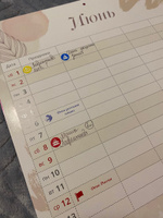 Семейный настенный перекидной календарь планер на 2024 год с наклейками, LP Notes, подарок жене, сестре, подруге, коллеге. #18, Anastasiya N.