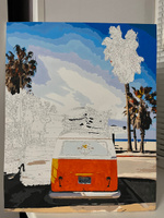 Картина по номерам Hobruk "Маями", на холсте на подрамнике 40х50, раскраска по номерам, Техника и транспорт / машины #7, Альбина А.