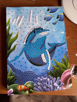 Картина из пайеток Дельфин Мульти Арт (размер аппликации 26 х 18 см, более 550 деталей) #6, Сергей П.