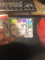 Голографическая наклейка на банковскую карту аниме с вырезом под чип Ахегао Хентай манга, 1шт #22, Алексей Х.