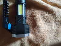 Фонарик аккумуляторный прожектор, 4 режима, заряд через USB #8, Ирина Г.
