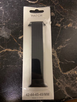 Металлический ремешок для Apple Watch 42-44-45-49 mm; Миланская петля; черный #3, Лилия З.