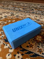 Блок для йоги и фитнеса UNIX Fit 200g голубой, блок для пилатеса и растяжки, кубик для йоги, кирпич для фитнеса, 23 х 15 х 7 см. UNIXFIT #30, Сергей П.