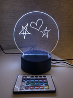 Ночник Dream Home Светильник, Интерактивный с маркером для рисования, 16 Цветов, C Пультом, Питание через USB или батарейки #5, Ольга Е.