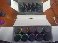 Набор художественных акриловых красок WiMi с эффектом хамелеон в баночках, товары для творчества, 60 мл, 10 цветов #133, Евгения Ж.