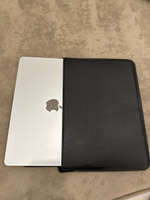 Чехол из экокожи конверт для Apple MacBook Pro Air M1 M2 M3, чёрный #56, Михаил С.