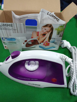 Утюг для одежды LUMME LU-1130 с паровым ударом, 1800Вт, фиолетовый чароит #3, Анастасия В.