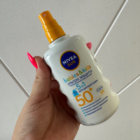 Детский солнцезащитный спрей NIVEA Sun Ультра защита для чувствительной кожи SPF 50+, сверхводостойкий, 200 мл #108, Гижицкая Ольга