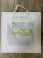 Комплект постельного белья Candies евро, Сатин люкс, наволочки 70x70, 50x70, простыня на резинке по кругу #47, Надежда У.