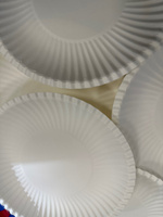 Одноразовые бумажные тарелки, белые, диаметр 210 мм, 100 шт. #7, Никита Т.