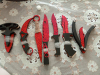 Набор деревянных ножей из игры CS-GO, КС-ГО. Керамбит, кунай, штык нож, нож бабочка. Подарок мальчику на новый год #7, Дмитрий Ф.