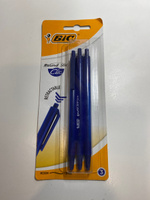 Ручка шариковая, автоматическая, синяя, среднее письмо, BIC Round Stic Clic, уп. 3 шт. #6, Александра Ш.