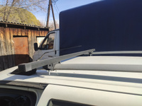 Багажник на крышу автомобиля Лада Приора универсал 2171 / Lada Priora с 2009 SW Комплект креплений на рейлинги со стальными поперечинами / Автобагажник с дугами #6, Azizzhan N.