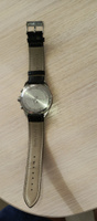 Ремешок для часов NAGATA кожаный 22 мм, черный, под рептилию #82, Александр П.