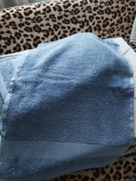 Набор полотенец махровых "Ночь Нежна" 30*60, 50*90, 70*140см небесный цвет, полотенце махровое, полотенце банное, набор полотенец подарочный #13, Котик Любовь