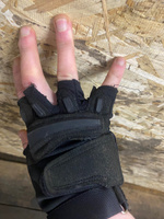 Тактические перчатки спортивные без пальцев черные L для занятий на тренажерах для тяжелой и легкой атлетики, для турника и брусьев, качалки, воркаута, для фитнеса, для велоспорта и активного отдыха #70, Артем К.