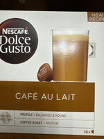 Кофе в капсулах Nescafe DOLCE GUSTO CAFE AU LAIT (Кафе-о-ле) 32 капсулы (16Х2) #14, Наталья О.