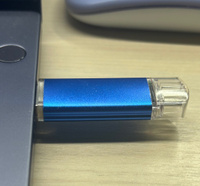 Флешка USB 2.0 + Micro USB 8 Гб синяя, 1шт. #5, Ксения Д.